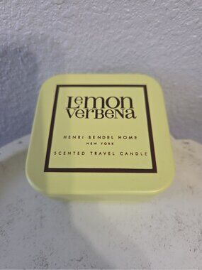 Henri Bendel Lemon Verbena Scented Travel Candle 4oz 20 Hour Burn New